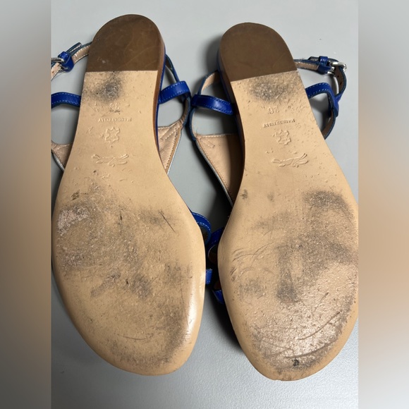 Longchamp blue sandals sz 36 - Picture 6 of 8